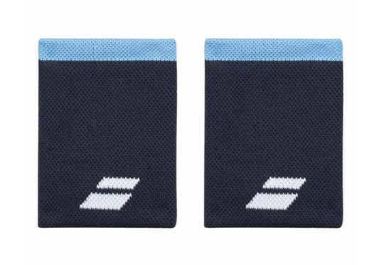 Babolat Logo Jumbo Wristbands (2-pak, Heritage Blue)