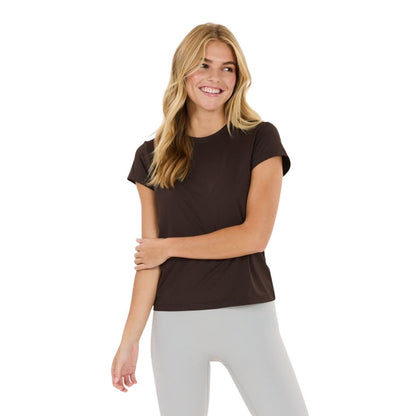 Athlecia Almi V2 W S/S Tee (Chocolate Torte)