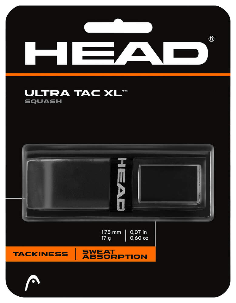 Head Ultra Tac XL Squashgrip (Sort)