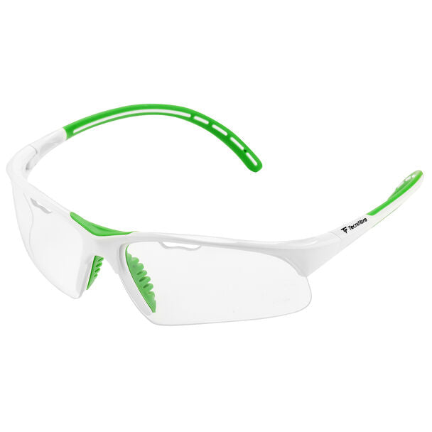 Tecnifibre Squashbriller (Hvid/grøn)