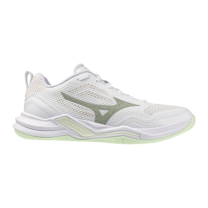 Mizuno Wave Stealth Pro (W) (White/Aqua Gray)