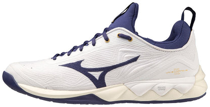 Mizuno Wave Luminous 2 (Hvid/Mørkeblå) Squashsko