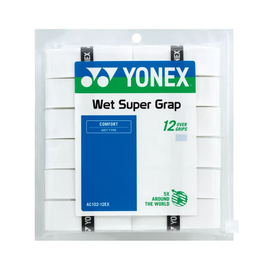 Yonex Wet Super Grap (12-pak, White)