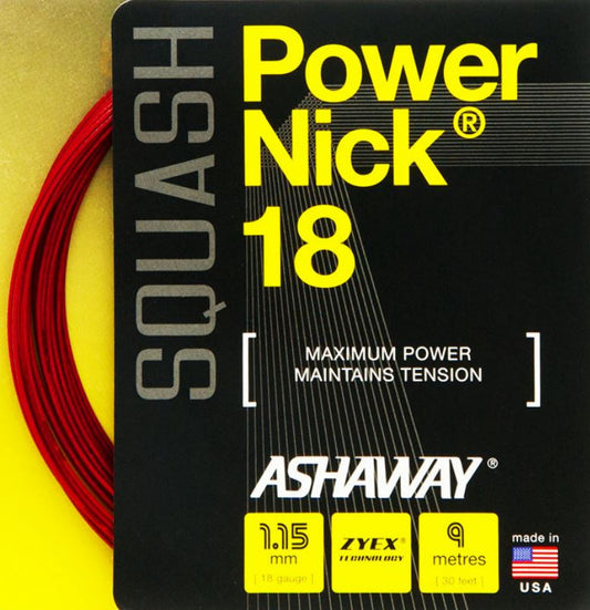 Opstrengning med Ashaway Powernick 1,15 (Rød)