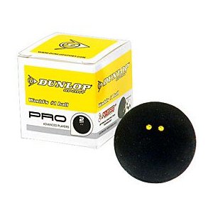 Dunlop Pro Squasbold (2 gule prikker)
