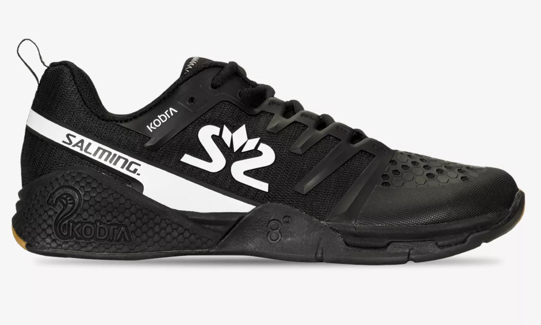 Salming Kobra 3 Squash Shoes (Black-White)
